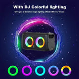 Darrahopens Audio & Video > Speakers > Audio Speakers Portable Karaoke Speaker with 2 Wireless Microphones