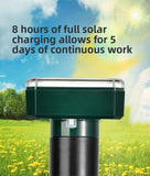 Darrahopens Audio & Video > Speakers > Audio Speakers Solar-Powered Sonic Snake and Rodent Repeller Ground Stake - Outdoor Waterproof Ground Vibration Pest Deterrent Device - Ultrasonic Control for Moles, Voles, and House Mice - Garden Lawn Protection - Green Octagon Top Model