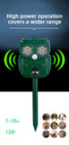 Darrahopens Audio & Video > Speakers > Audio Speakers Solar Ultrasonic Animal Repeller - Owl Design with 14 LED Flashing Lights - Outdoor Motion Sensor Deterrent for Birds, Cats, Dogs & Rodents - 5 Adjustable Modes with USB Charging