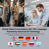Darrahopens Audio & Video > Speakers > Bluetooth Speakers AI Smart Translation Glasses: 110+ Languages, Photochromic Lenses, Bluetooth – Ideal for Travel, Business & Daily Use（black）