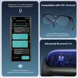 Darrahopens Audio & Video > Speakers > Bluetooth Speakers AI Smart Translation Glasses: 110+ Languages, Photochromic Lenses, Bluetooth – Ideal for Travel, Business & Daily Use（black）