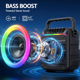 Darrahopens Audio & Video > Speakers > Bluetooth Speakers Alpha Portable Karaoke Machine with 2 Wireless Microphones Bluetooth 5.3