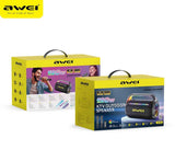 Darrahopens Audio & Video > Speakers > Bluetooth Speakers AWEI KT18 Portable Karaoke Bluetooth Speaker with 2 Wireless Microphones,black In Australia - Darrahopens
