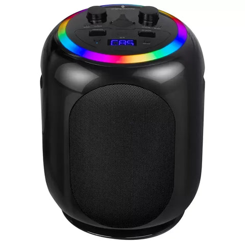 Darrahopens Audio & Video > Speakers > Bluetooth Speakers Black Wireless Karaoke System with Bluetooth Audio and Disco Lights In Australia - Darrahopens