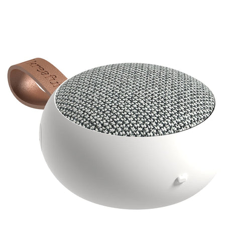Darrahopens Audio & Video > Speakers > Bluetooth Speakers Kreafunk Ago 2 Fabric Bluetooth Speaker - White