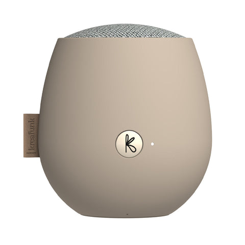 Darrahopens Audio & Video > Speakers > Bluetooth Speakers Kreafunk Ajazz 2 Bluetooth Speaker - Ivory Sand