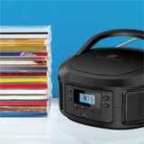 Darrahopens Audio & Video > Speakers > Bluetooth Speakers Laser Bluetooth CD/MP3 Boombox - Portable FM Radio Player