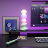 Darrahopens Audio & Video > Speakers > Bluetooth Speakers Magic Crystal Sound Lamp with RGB Music Rhythm, Bluetooth Speaker & Remote Control Wand – Ambient Night Light for Gaming Desk, Bedroom, and Home Décor (White) In Australia - Darrahopens