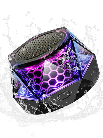 Darrahopens Audio & Video > Speakers > Bluetooth Speakers Magnetic Bluetooth Speaker – RGB Light Show, IPX7 Waterproof, TWS Stereo Pairing, 24H Playtime, Compact Design – Perfect for Home, Car, Outdoor Use (Black)
