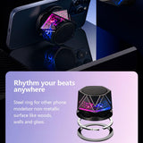 Darrahopens Audio & Video > Speakers > Bluetooth Speakers Magnetic Bluetooth Speaker – RGB Light Show, IPX7 Waterproof, TWS Stereo Pairing, 24H Playtime, Compact Design – Perfect for Home, Car, Outdoor Use (Black)