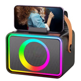 Darrahopens Audio & Video > Speakers > Bluetooth Speakers Mini Karaoke Machine Portable Bluetooth Speaker with 2 Wireless Mic