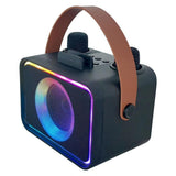 Darrahopens Audio & Video > Speakers > Bluetooth Speakers Mini Karaoke Machine Portable Bluetooth Speaker with 2 Wireless Mic