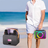 Darrahopens Audio & Video > Speakers > Bluetooth Speakers Mini Karaoke Machine Portable Bluetooth Speaker with 2 Wireless Mic