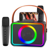 Darrahopens Audio & Video > Speakers > Bluetooth Speakers Mini Karaoke Machine Portable Bluetooth Speaker with 2 Wireless Mic