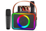 Darrahopens Audio & Video > Speakers > Bluetooth Speakers Mini Karaoke Machine Portable Bluetooth Speaker with 2 Wireless Mic