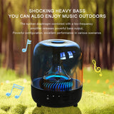 Darrahopens Audio & Video > Speakers > Bluetooth Speakers Portable Wireless Speaker with 12D Surround Bass, RGB Water Ripple Ambient Light, wireless 5.3, Hands-Free Calling, Wireless Speaker for Home, Outdoor, Party, Compatible with iPhone, Android, Laptop，Grey
