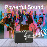 Darrahopens Audio & Video > Speakers > Bluetooth Speakers SoundTec Retro Bluetooth Boombox Black