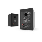 Darrahopens Audio & Video > Speakers Kanto TUK 260W Powered Bookshelf Speakers with Headphone Out, USB Input, Dedicated Phono Pre-amp, Bluetooth - Pair, Matte Black with SX26 Black Stand Bundle