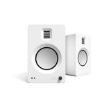 Darrahopens Audio & Video > Speakers Kanto TUK 260W Powered Bookshelf Speakers with Headphone Out, USB Input, Dedicated Phono Pre-amp, Bluetooth - Pair, Matte White with SX26W White Stand Bundle