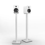 Darrahopens Audio & Video > Speakers Kanto YU4 140W Powered Bookshelf Speakers with Bluetooth and Phono Preamp - Pair, Matte White with SP32PLW White Stand Bundle