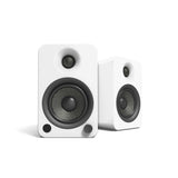 Darrahopens Audio & Video > Speakers Kanto YU4 140W Powered Bookshelf Speakers with Bluetooth and Phono Preamp - Pair, Matte White with SP32PLW White Stand Bundle