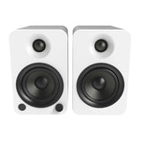 Darrahopens Audio & Video > Speakers Kanto YU4 140W Powered Bookshelf Speakers with Bluetooth and Phono Preamp - Pair, Matte White with SP32PLW White Stand Bundle