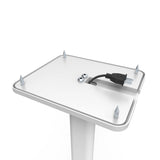 Darrahopens Audio & Video > Speakers Kanto YU4 140W Powered Bookshelf Speakers with Bluetooth and Phono Preamp - Pair, Matte White with SP32PLW White Stand Bundle