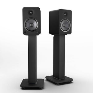 Darrahopens Audio & Video > Speakers Kanto YU6 200W Powered Bookshelf Speakers with Bluetooth® and Phono Preamp - Pair, Matte Black with SX22 Black Stand Bundle