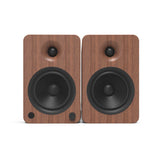 Darrahopens Audio & Video > Speakers Kanto YU6 200W Powered Bookshelf Speakers with Bluetooth and Phono Preamp - Pair, Walnut with S6 Black Stand Bundle