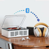 Darrahopens Audio & Video > Speakers > Radios Retro CD Music Player with Bluetooth and FM Radio Multifunctional Home Audio System White