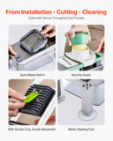 Darrahopens Audio & Video > Speakers > Radios VEVOR Vegetable Chopper Mandoline Slicer, All-in-1 Food Veggie Cutter with 8 Stainless Steel Blades, Cheese Grater Onion Potato Salad Dicer with Container,Kitchen Gadgets&Essentials Home Appliances