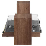 Darrahopens Audio & Video > Speakers > Speaker Accessories Vinyl Record Shelf Turntable with Speakers, Walnut Finish In Australia - Darrahopens