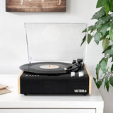 Darrahopens Audio & Video Victrola Eastwood Turntable + Bundled Majority D40 Bluetooth Speakers