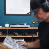 Darrahopens Audio & Video Victrola Hi-Res Carbon Turntable + Crosley Soho Turntable Stand - Natural