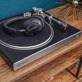 Darrahopens Audio & Video Victrola Hi-Res Carbon Turntable + Crosley Soho Turntable Stand - Natural