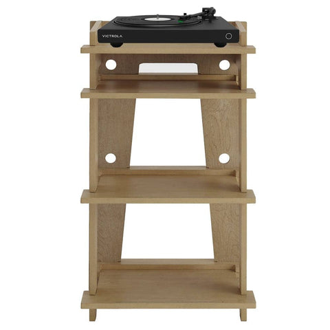 Darrahopens Audio & Video Victrola Hi-Res Onyx INT Turntable + Crosley Soho Turntable Stand - Natural