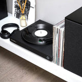 Darrahopens Audio & Video Victrola Hi-Res Onyx INT Turntable + Crosley Soho Turntable Stand - Natural