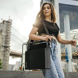 Darrahopens Audio & Video Victrola Revolution Go Turntable - Black + Bundled Crosley Record Storage Display Stand