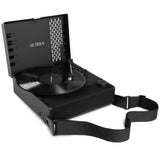 Darrahopens Audio & Video Victrola Revolution Go Turntable - Black + Bundled Crosley Record Storage Display Stand