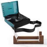 Darrahopens Audio & Video Victrola Revolution Go Turntable - Blue + Bundled Crosley Record Storage Display Stand