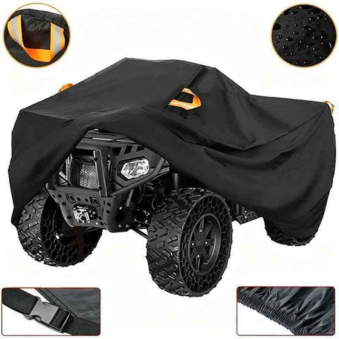 210D ATV Cover - Waterproof and Sunscreen Beach Car Cover, Four-Wheel Off-Road Vehicle Cover(L（200*95*106CM）)