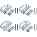 Darrahopens Auto Accessories > 4WD & Recovery > 4WD Recovery Tools 4 pcs Tie Down Rings, D-Ring Trailer Tarpaulin Tie Downs With Screws For Boats, Trucks, Vans And Homes