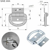 Darrahopens Auto Accessories > 4WD & Recovery > 4WD Recovery Tools 4 pcs Tie Down Rings, D-Ring Trailer Tarpaulin Tie Downs With Screws For Boats, Trucks, Vans And Homes