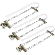 Darrahopens Auto Accessories > 4WD & Recovery > 4WD Recovery Tools Tire Anti-Skid Chain, 3 pcs Steel Anti-Skid Chain For Car Snow Mud Chain(235-265Mm)