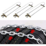 Darrahopens Auto Accessories > 4WD & Recovery > 4WD Recovery Tools Tire Anti-Skid Chain, 3 pcs Steel Anti-Skid Chain For Car Snow Mud Chain(235-265Mm)