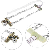 Darrahopens Auto Accessories > 4WD & Recovery > 4WD Recovery Tools Tire Anti-Skid Chain, 3 pcs Steel Anti-Skid Chain For Car Snow Mud Chain(235-265Mm)