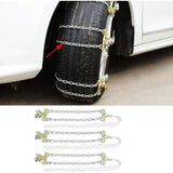 Darrahopens Auto Accessories > 4WD & Recovery > 4WD Recovery Tools Tire Anti-Skid Chain, 3 pcs Steel Anti-Skid Chain For Car Snow Mud Chain(235-265Mm)