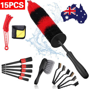 Darrahopens Auto Accessories > Auto Accessories Others 15x Car Wash Kit Wheel & Rim Brush Detail All The Brushes Needed For Car Wash B