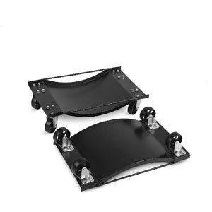 Darrahopens Auto Accessories > Auto Accessories Others 2-Piece Wheel Dolly Car Positioning Jack 450kg Vehicle Mover Transporter Trolley