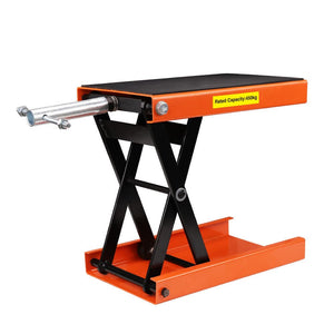 Darrahopens Auto Accessories > Auto Accessories Others 205KG Motorcycle Motorbike Lift Jack Motorcycle Stand Hoist Repair Work Bench